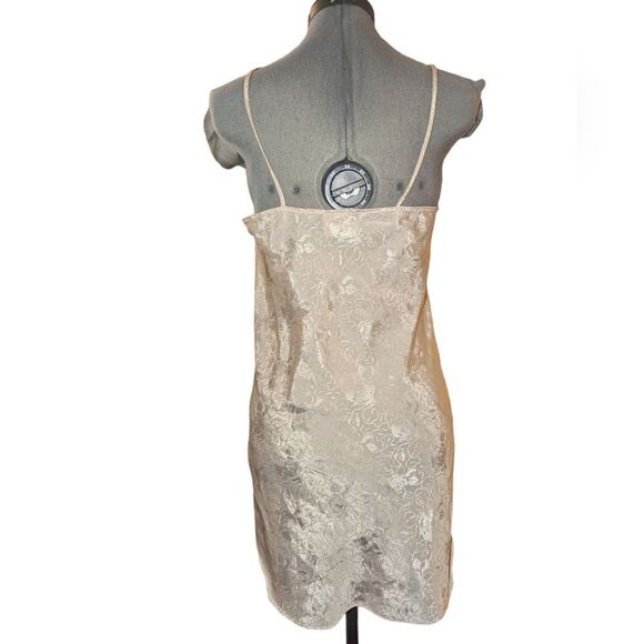 Vintage‎ California Miss cream floral print chemise nightgown lingerie - Picture 5 of 7